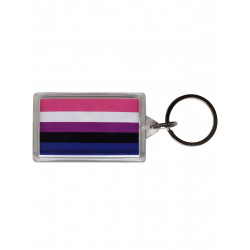 Gender Fluid Flag Key Ring (T5151)
