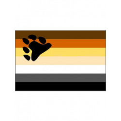 Bear Pride Flag 90 x 150 cm (T1261)
