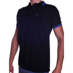 BoXer X-Polo Shirt Black/Blue Stripes (T5566)
