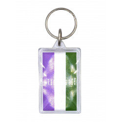 Gender Queer Flag Key Ring (T5152)