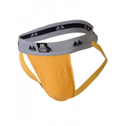 MM The Original Jockstrap Underwear Gold/Grey 2 inch (T6221)