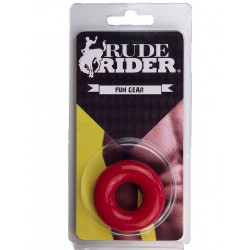 RudeRider Fat Stretchy Cock Ring Red (T6151)