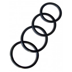 RudeRider Fix Rubber Cock Ring Thin (4-Size-Set) (T6228)