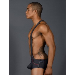 Andrew Christian Denim Pocket Singlet w/ Almost Naked Underwear (T7389)