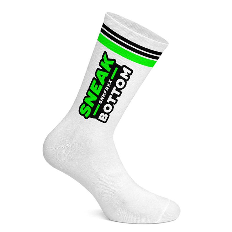 Sneak Freaxx Sneak Bottom Neon Socks White One Size (T7510)