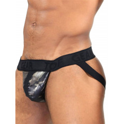 ToF Paris Commando Jockstrap Underwear Camo Brown (T7543)