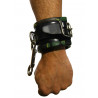 RudeRider Wrist Cuffs with Padding Leather Camo (Set of 2) One Size (T7357)