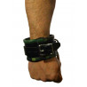 RudeRider Wrist Cuffs with Padding Leather Camo (Set of 2) One Size (T7357)