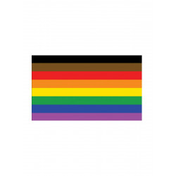 POC Rainbow Flag Aufkleber / Sticker 5.0 x 7,6 cm (T7779)