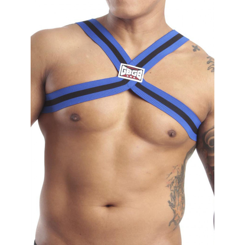 GBGB Roman Body Harness Blue/Black (T7661)