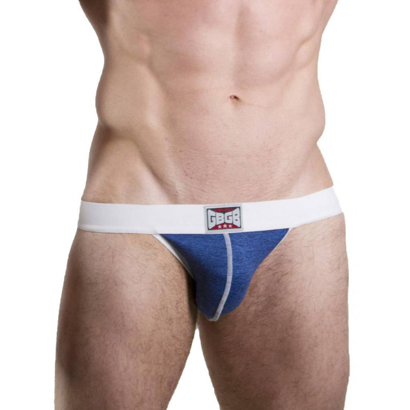 GBGB Jameson Acid Jock Underwear Jockstrap Blue/White (T7676)