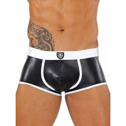 TOF Fetish Boxer Underwear Black/White (T7913)