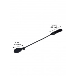 RudeRider Inflatable Dildo Rubber Black (T7727)