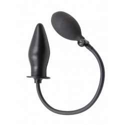 RudeRider Inflatable Butt Plug Rubber Black (T7726)