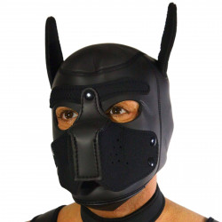 RudeRider Neoprene Puppy Hood Black (T7271)