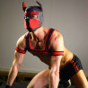 RudeRider Neoprene Puppy Hood Red (T7273)