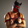 RudeRider Neoprene Puppy Hood Red (T7273)
