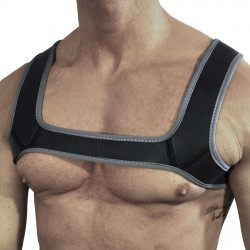 RudeRider Neoprene Harness Black/Grey (T7300)