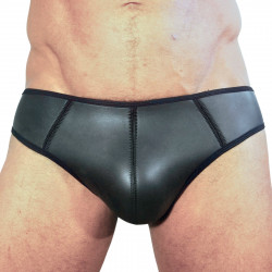 Rude Rider Neoprene Brief Open Back Bottoms Black (T7474)