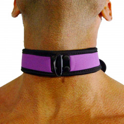 RudeRider Neoprene Puppy Collar Purple (T7469)