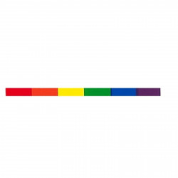 Rainbow Pride Aufkleber / Sticker 15 x 400 mm (T7769)