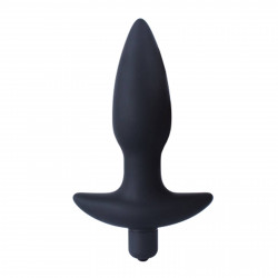 RudeRider Small Vibrating Anal Plug Black (T8152)