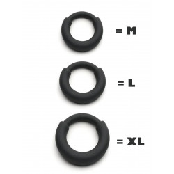 Silicone Steel Fusion Ring Boost Black (T8316)