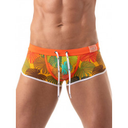 TOF Floral Swim Trunk Swimwear Yellow (T8440)