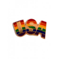 Pin Rainbow USA (T5217)