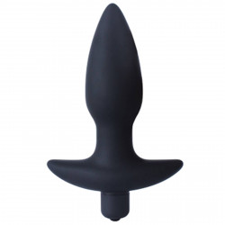 RudeRider Large Vibrating Anal Plug Black (T8154)