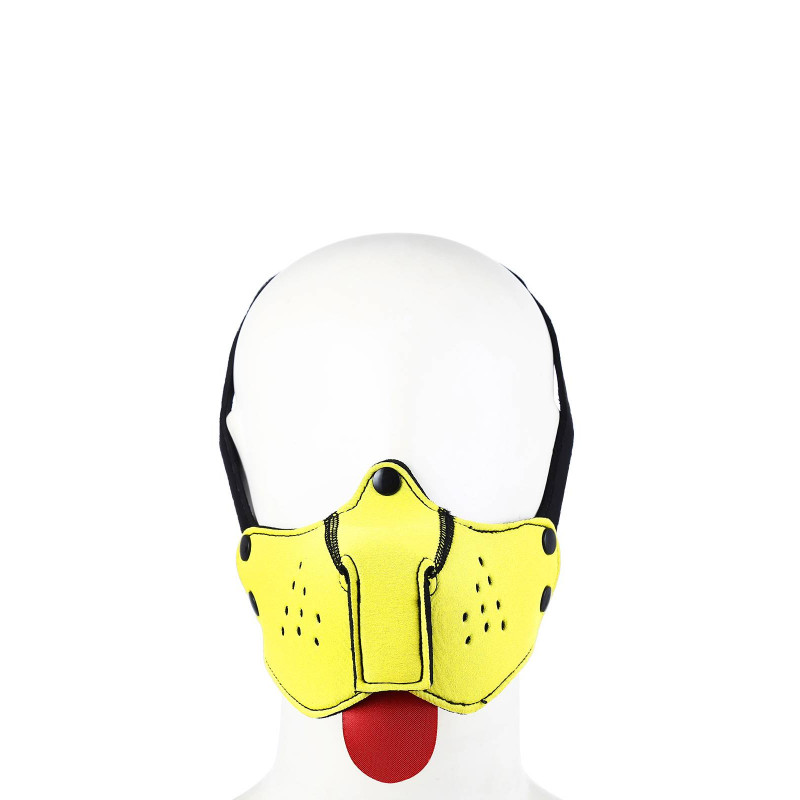 RudeRider Puppy Face Mask Neoprene Yellow (T8358)