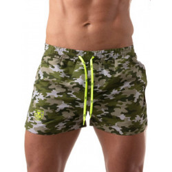 TOF Iconic Swim Shorts Swimwear Khaki Camo (T8563)
