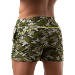 ToF Paris Iconic Swim Shorts Swimwear Khaki Camo (T8563)