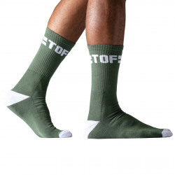 TOF Sport Socks Khaki/White (T8578)