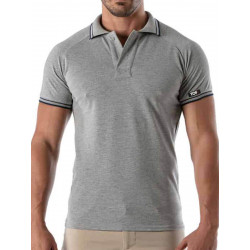 TOF Patriot Polo T-Shirt Heather Grey (T8668)