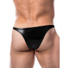 Cut4Men Brazilian Brief Underwear Black Leatherette (T8863)