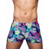 2Eros Print Bondi Bar Beach Swim Trunks Monstera Black (Series 2) (T8917)