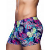 2Eros Print Bondi Bar Beach Swim Trunks Monstera Black (Series 2) (T8917)