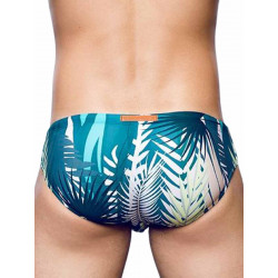 2Eros Print Swim Briefs Swimwear Feuille Green (T8926)
