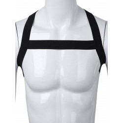 Rude Rider Elastic X-Shoulder Back Harness Black (T7983)