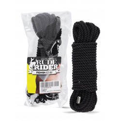 Rude Rider Rope 5mm x 10m Polyester Black (T9057)