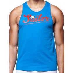 2Eros Anchor / Sailor Singlet Tank Top Blue (T3996)