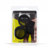 RudeRider Ball Stretcher Liquid Silicone Black 3-Set (T9389)