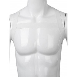 Rude Rider Elastic X-Shoulder Back Harness White (T7984)