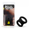 Rude Rider Shaft and Ball Ring Thin Soft Silicone Black (T9211)