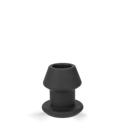Rude Rider Hollow Anal Plug Small Black (T9223)