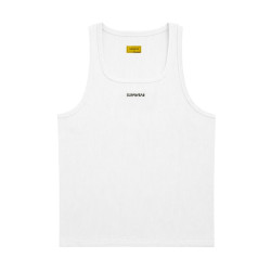 Supawear Semi-Squared Singlet Tank Top White (T11673)