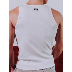 Supawear Semi-Squared Singlet Tank Top White (T11673)