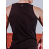 Supawear Semi-Squared Singlet Tank Top Black (T11674)