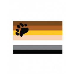 Bear Flag Aufkleber / Sticker 5.0 x 7,6 cm / 2 x 3 inch (T4729)